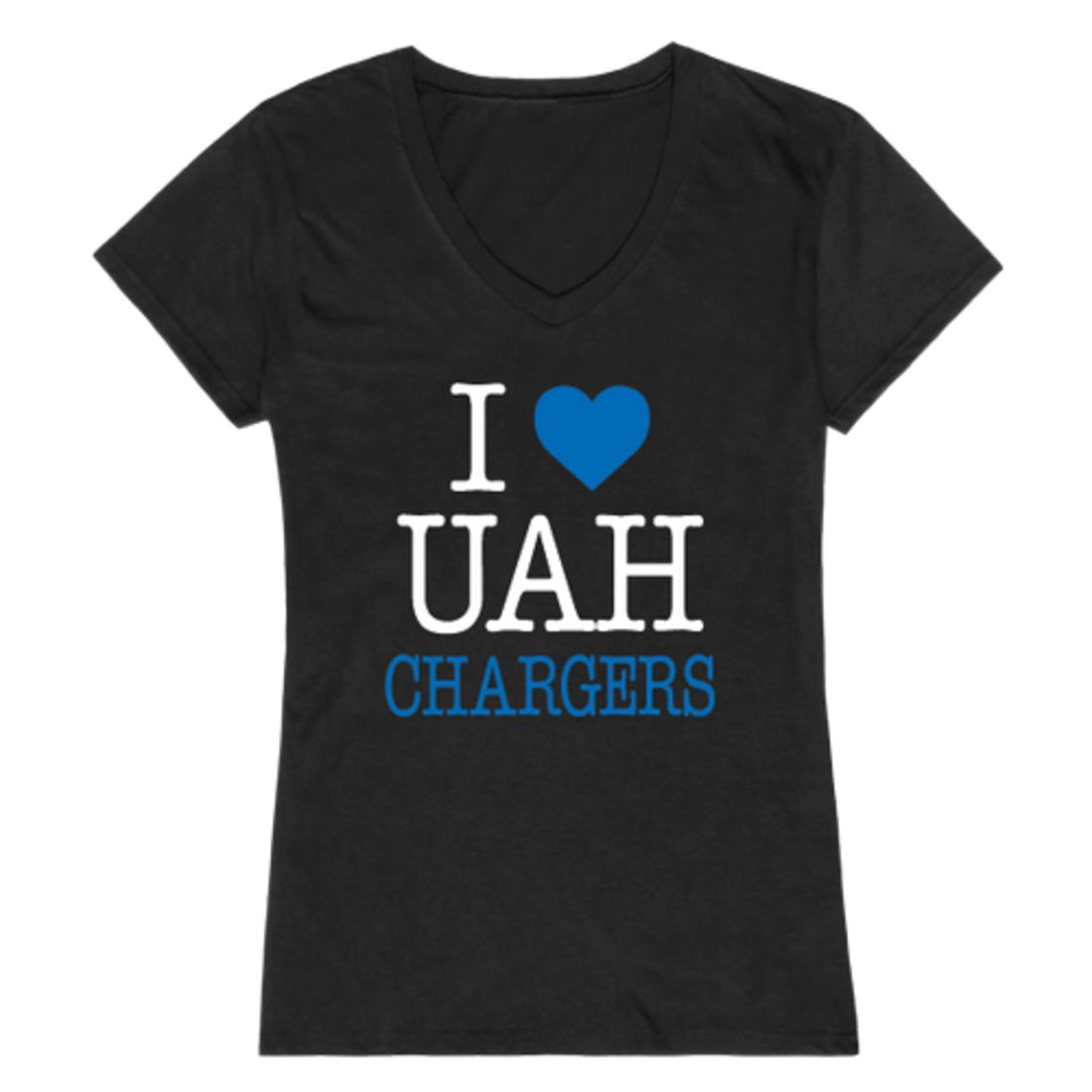 I Love The University of Alabama in Huntsville Chargers Womens T-Shirt Tee