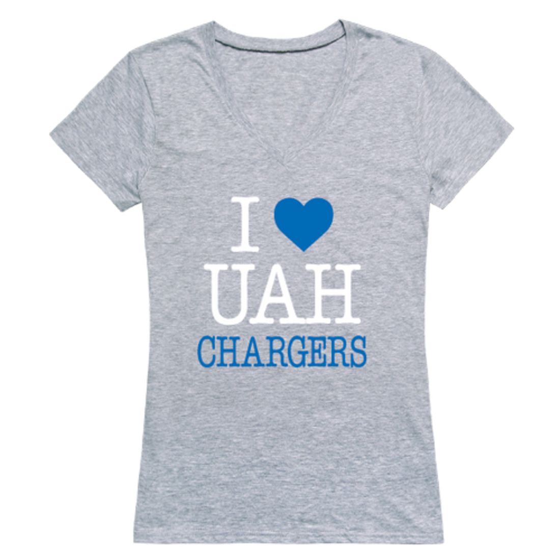 I Love The University of Alabama in Huntsville Chargers Womens T-Shirt Tee