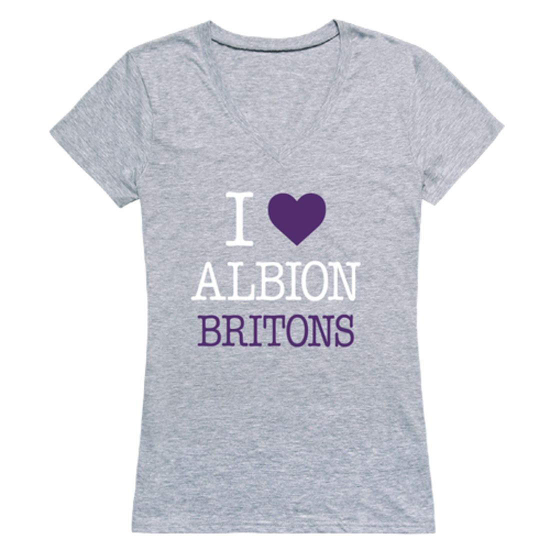 I Love Albion College Britons Womens T-Shirt Tee