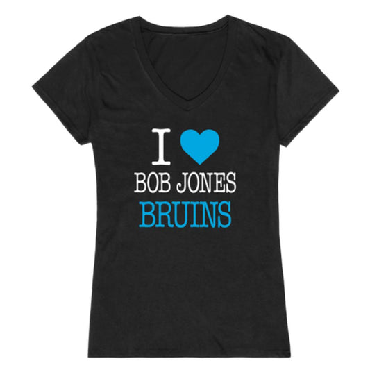 I Love Bob Jones University Bruins Womens T-Shirt Tee