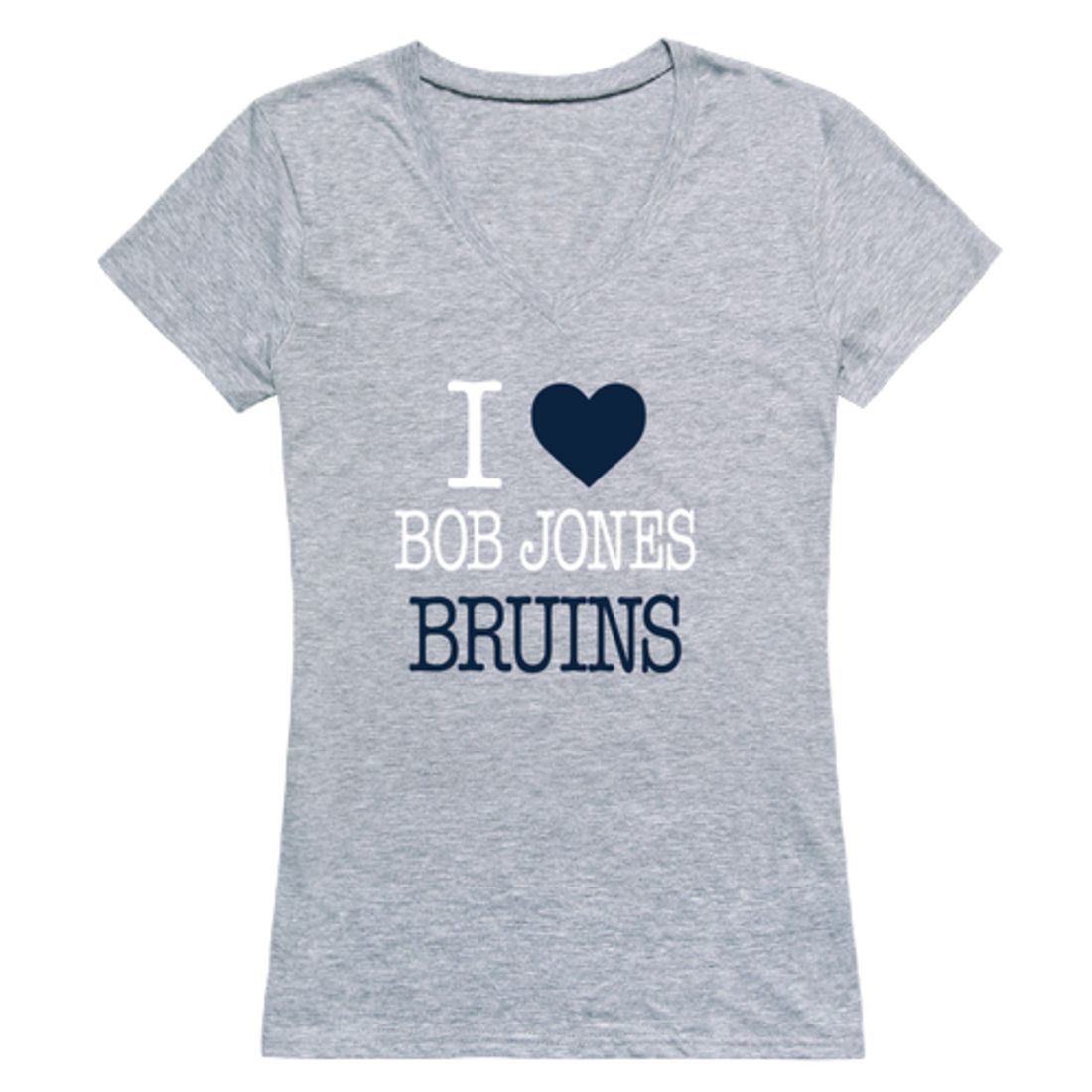 I Love Bob Jones University Bruins Womens T-Shirt Tee