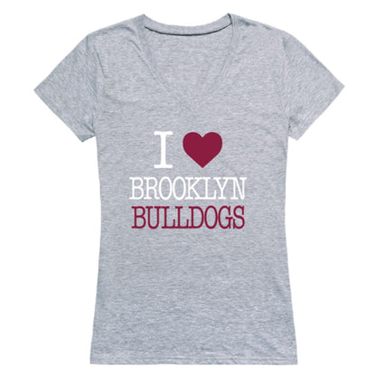 I Love Brooklyn College Bulldogs Womens T-Shirt Tee