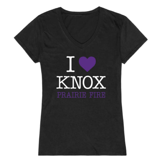 I Love Knox College Prairie Fire Womens T-Shirt Tee