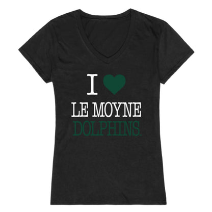 I Love Le Moyne College Dolphins Womens T-Shirt Tee