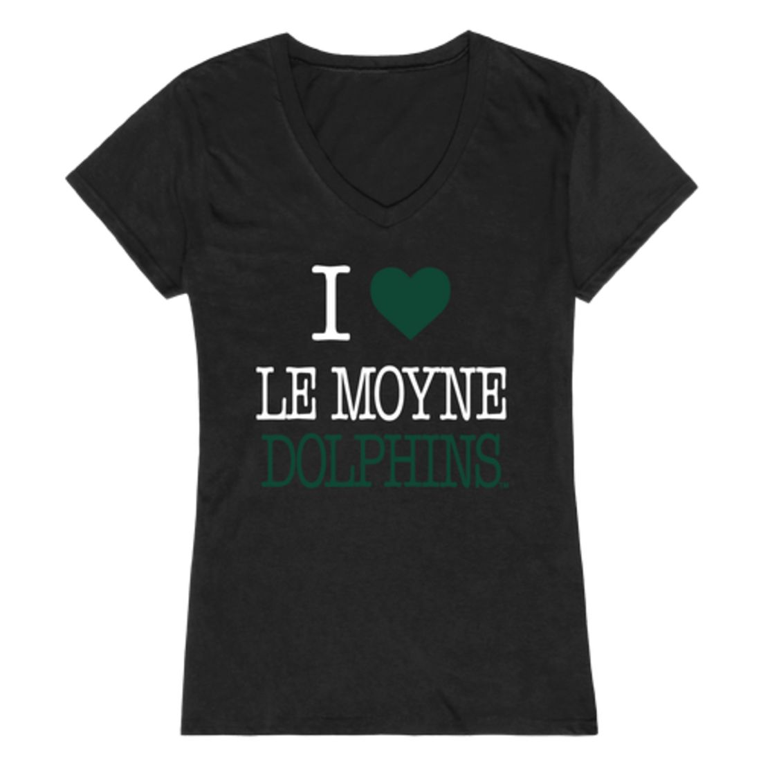 I Love Le Moyne College Dolphins Womens T-Shirt Tee