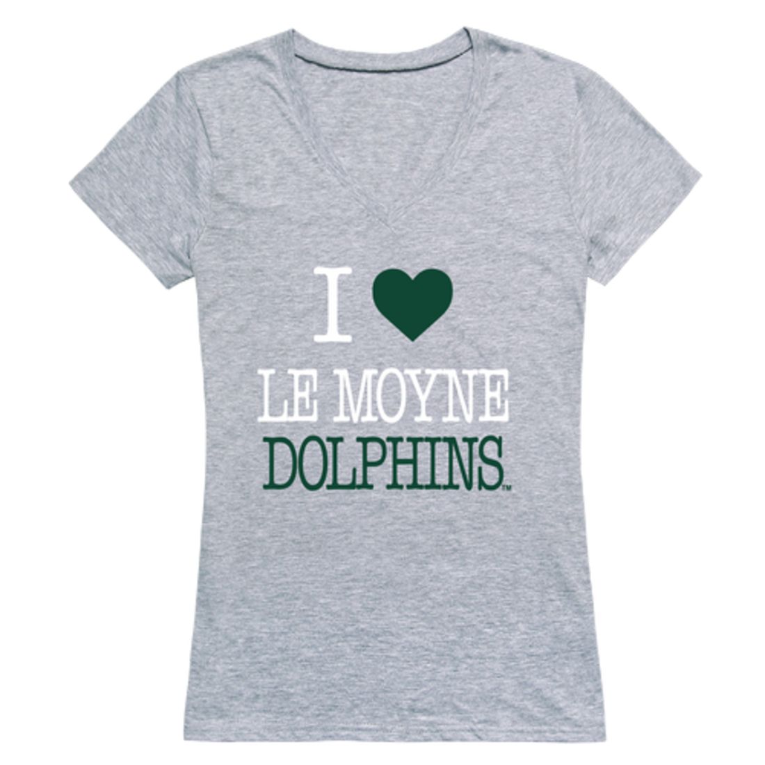 I Love Le Moyne College Dolphins Womens T-Shirt Tee