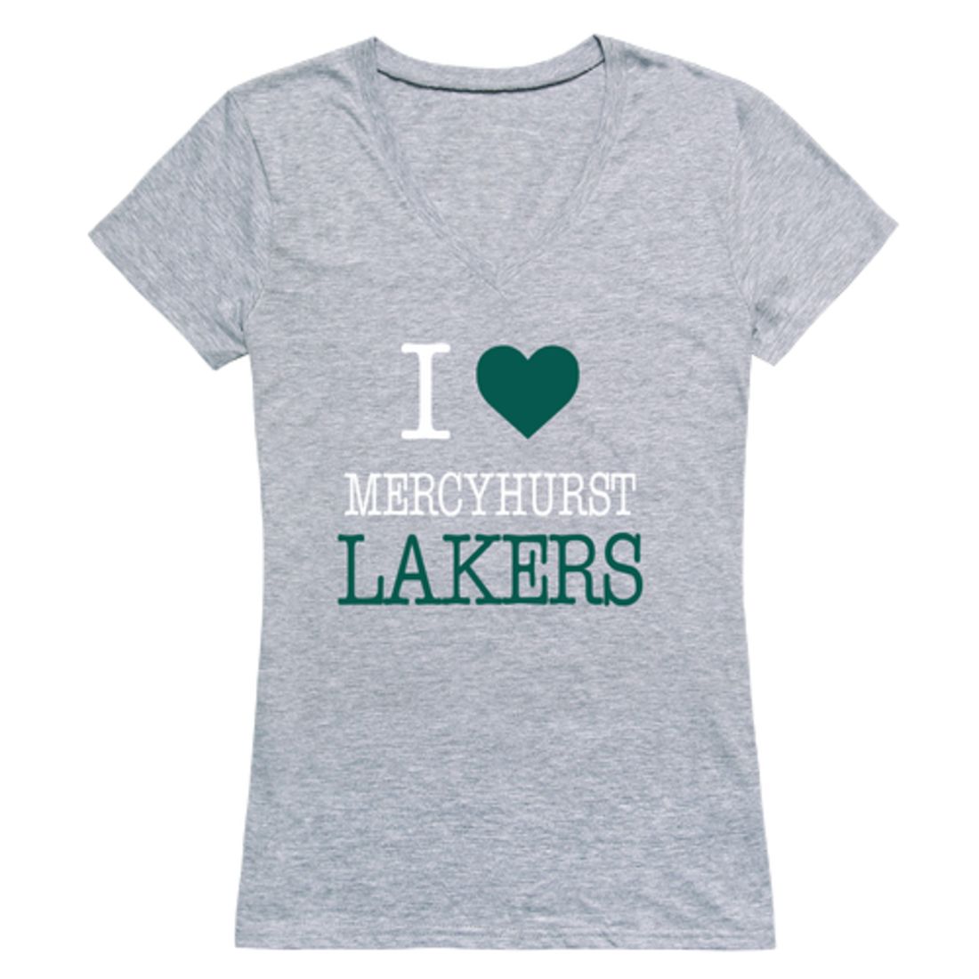I Love Mercyhurst University Lakers Womens T-Shirt Tee