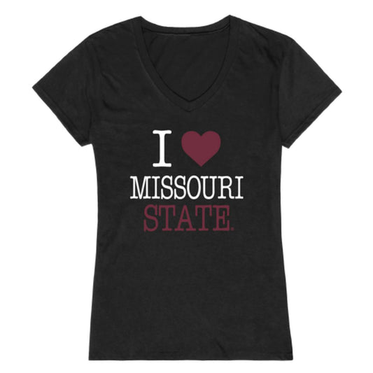 I Love Missouri State University Bears Womens T-Shirt Tee