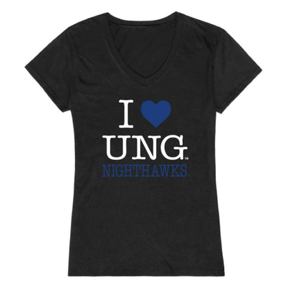 I Love University of North Georgia Nighthawks Womens T-Shirt Tee