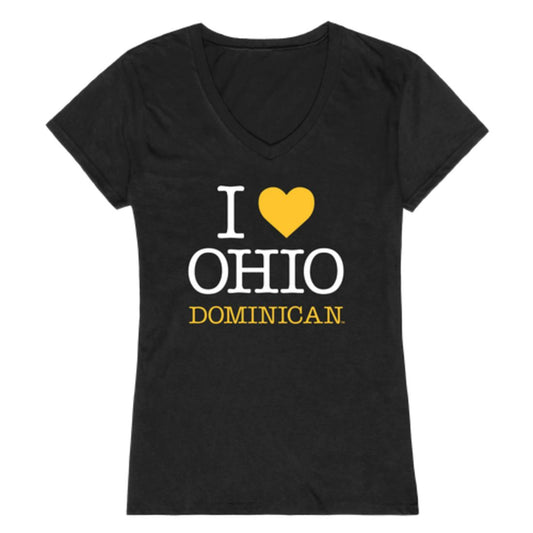 I Love Ohio Dominican University Panthers Womens T-Shirt Tee