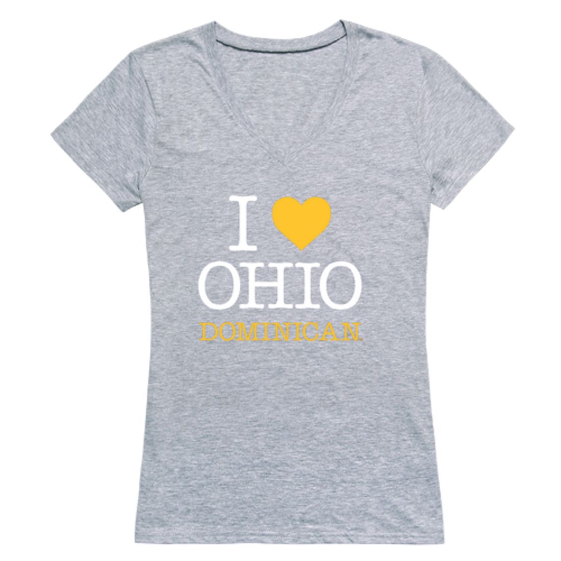 I Love Ohio Dominican University Panthers Womens T-Shirt Tee