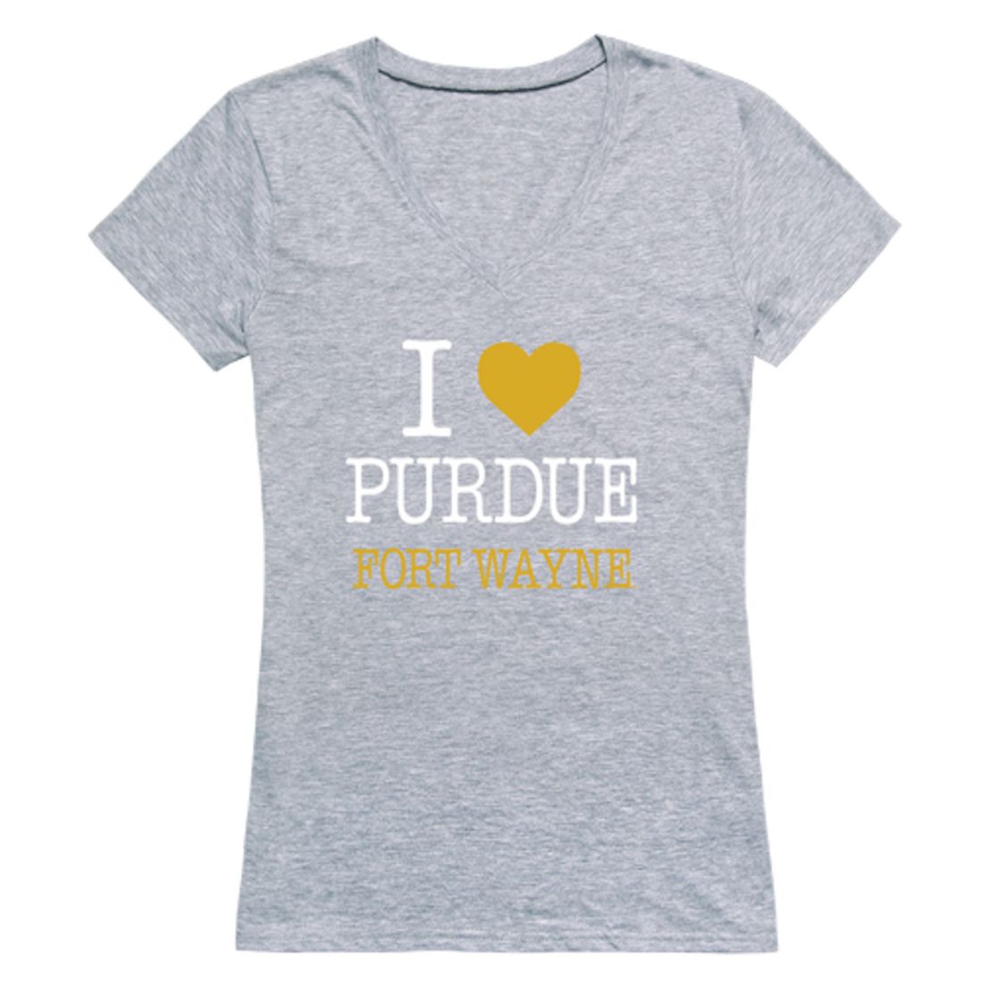 I Love Purdue University Fort Wayne Mastodons Womens T-Shirt Tee
