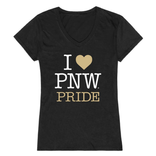 I Love Purdue University Northwest Lion Womens T-Shirt Tee