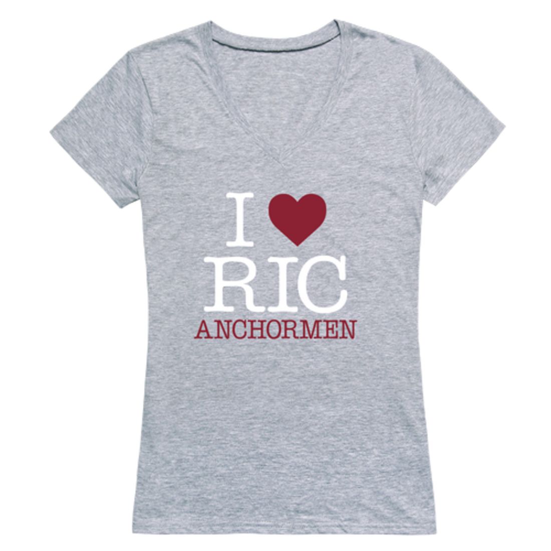 I Love Rhode Island College Anchormen Womens T-Shirt Tee