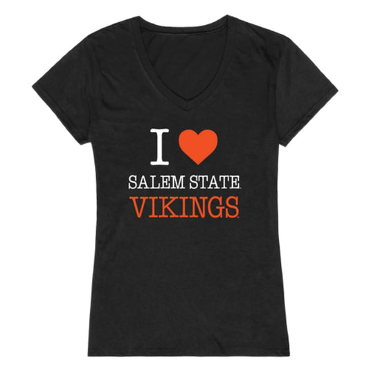 I Love Salem State University Vikings Womens T-Shirt Tee