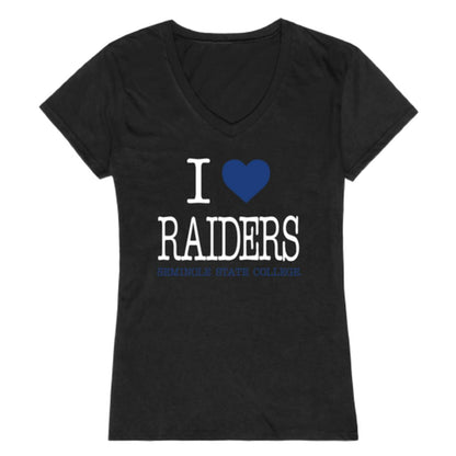 I Love Seminole State College Raiders Womens T-Shirt Tee