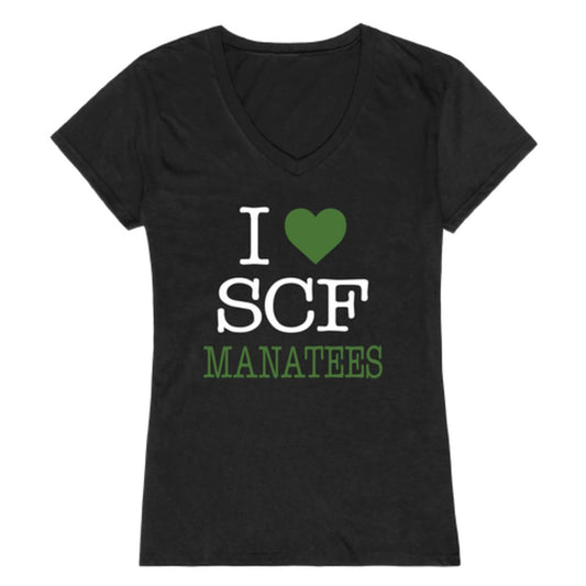 I Love State College of Florida Manatees Womens T-Shirt Tee
