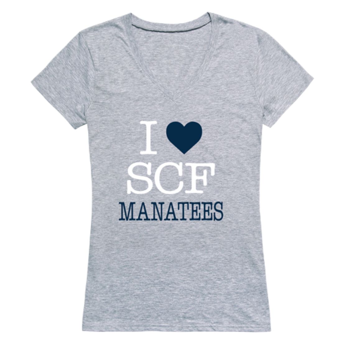 I Love State College of Florida Manatees Womens T-Shirt Tee