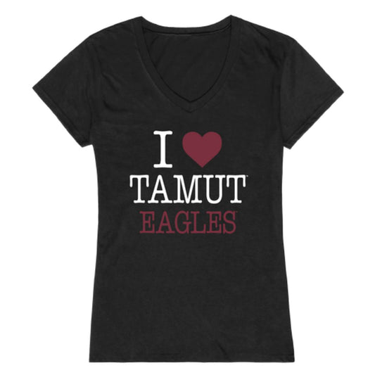 I Love Texas A&M University-Texarkana Eagles Womens T-Shirt Tee