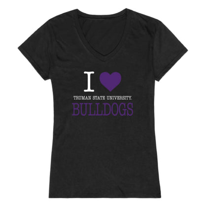 I Love Truman State University Bulldogs Womens T-Shirt Tee