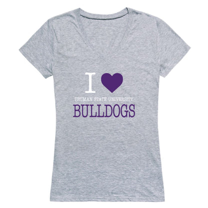 I Love Truman State University Bulldogs Womens T-Shirt Tee