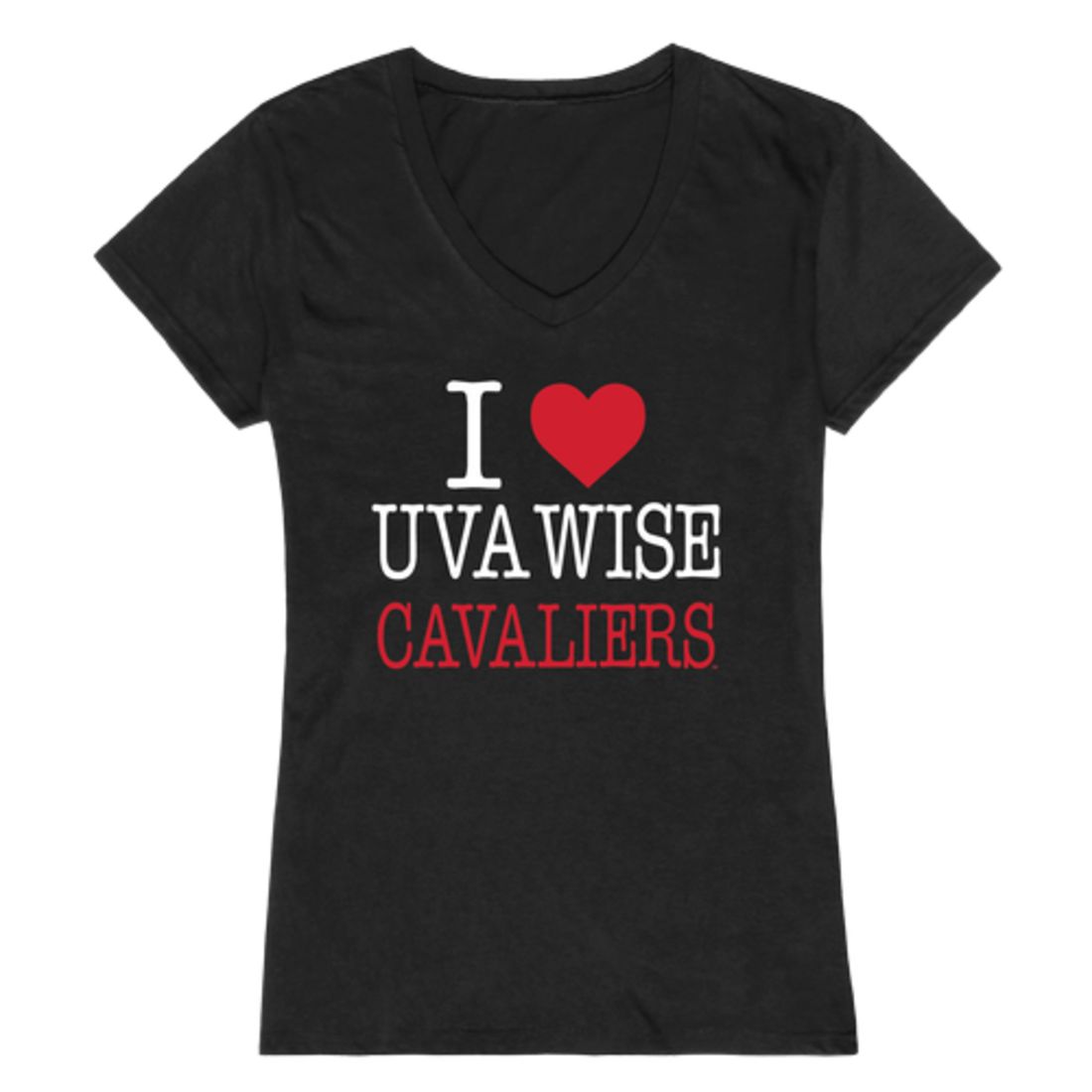 I Love University of Virginia's College at Wise Cavaliers Womens T-Shirt Tee