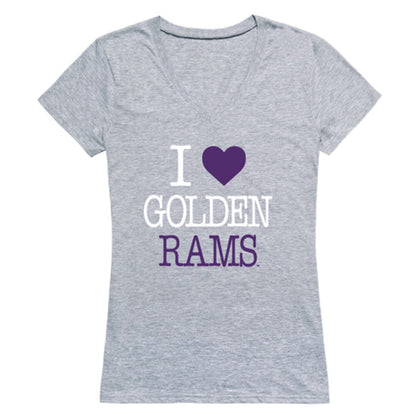 I Love West Chester University Rams Womens T-Shirt Tee