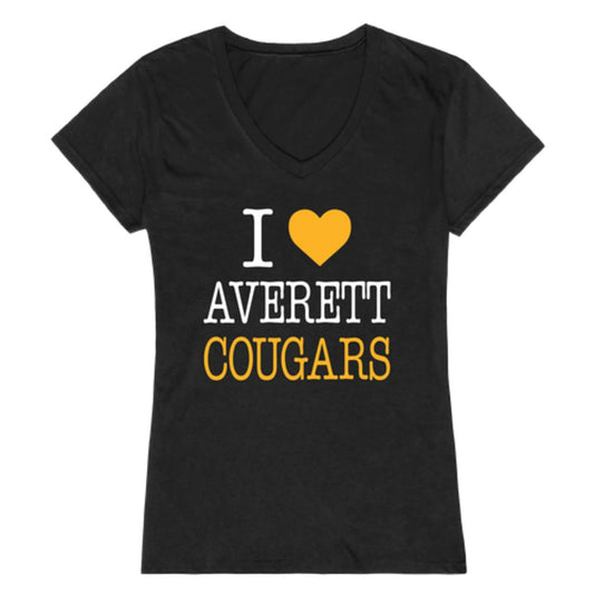 I Love Averett University Averett Cougars Womens T-Shirt Tee