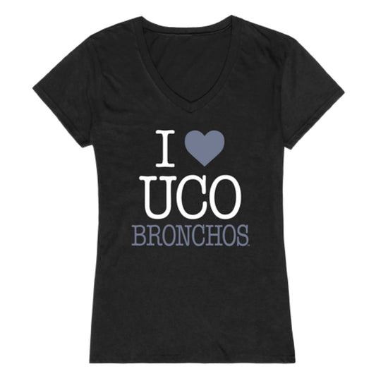 I Love University of Central Oklahoma Bronchos Womens T-Shirt Tee
