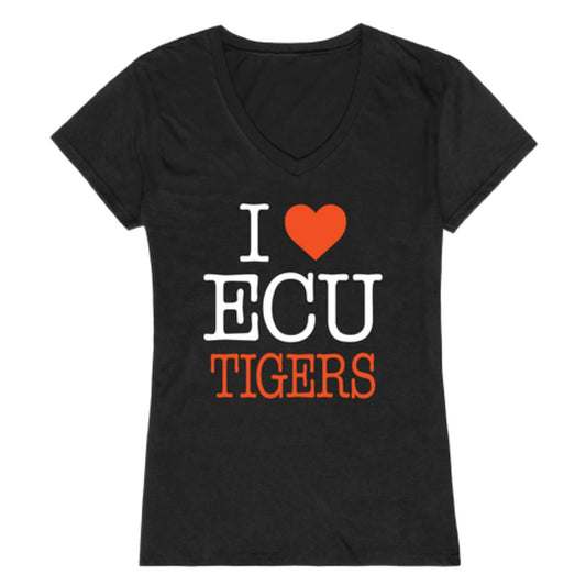 I Love East Central University Tigers Womens T-Shirt Tee