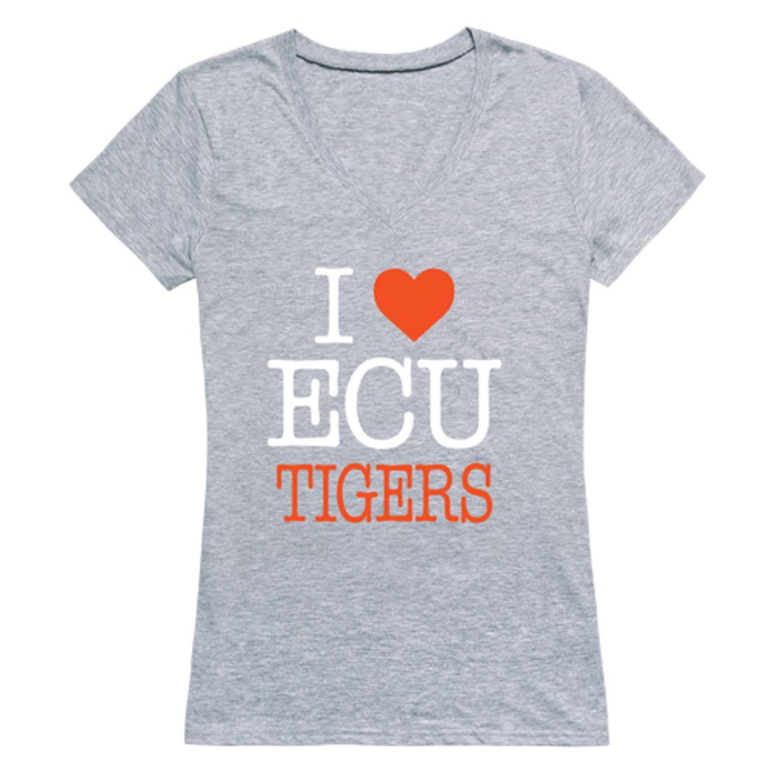 I Love East Central University Tigers Womens T-Shirt Tee