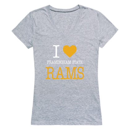 I Love Framingham State University Rams Womens T-Shirt Tee