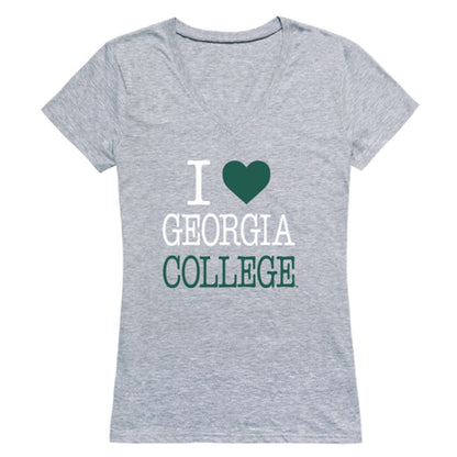 I Love Georgia College and State University Bobcats Womens T-Shirt Tee