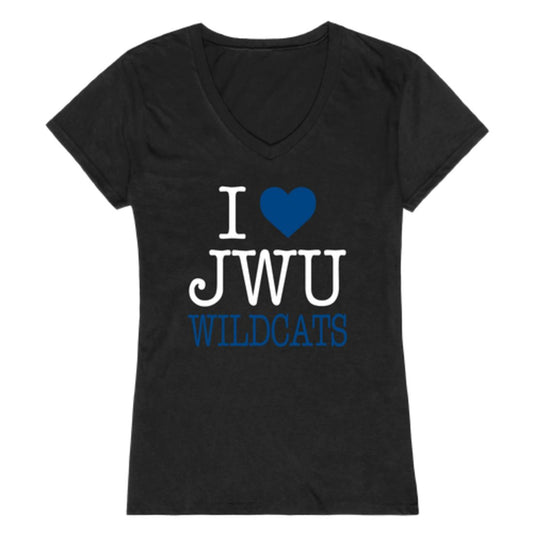 I Love Johnson & Wales University Wildcats Womens T-Shirt Tee