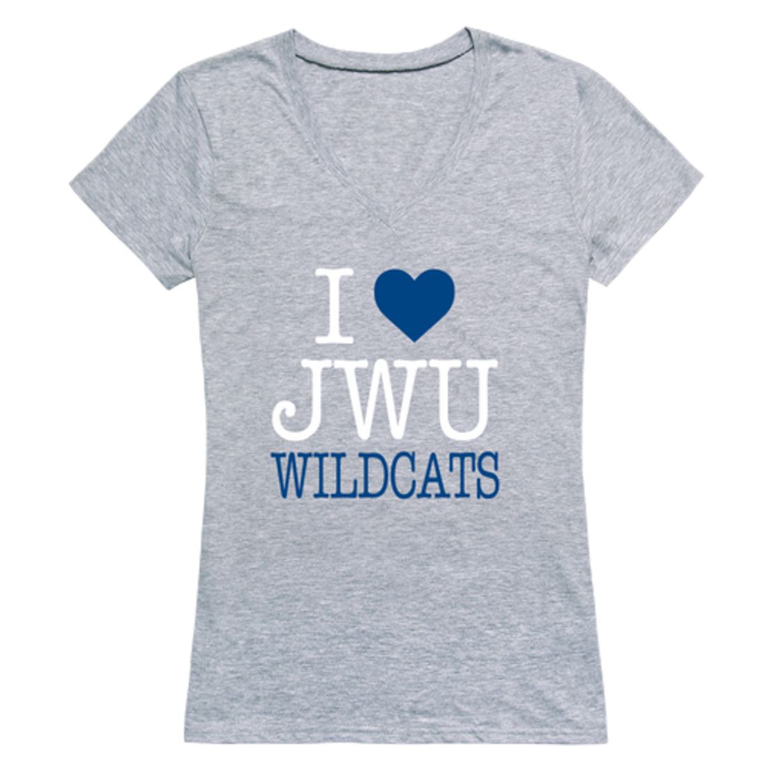 I Love Johnson & Wales University Wildcats Womens T-Shirt Tee