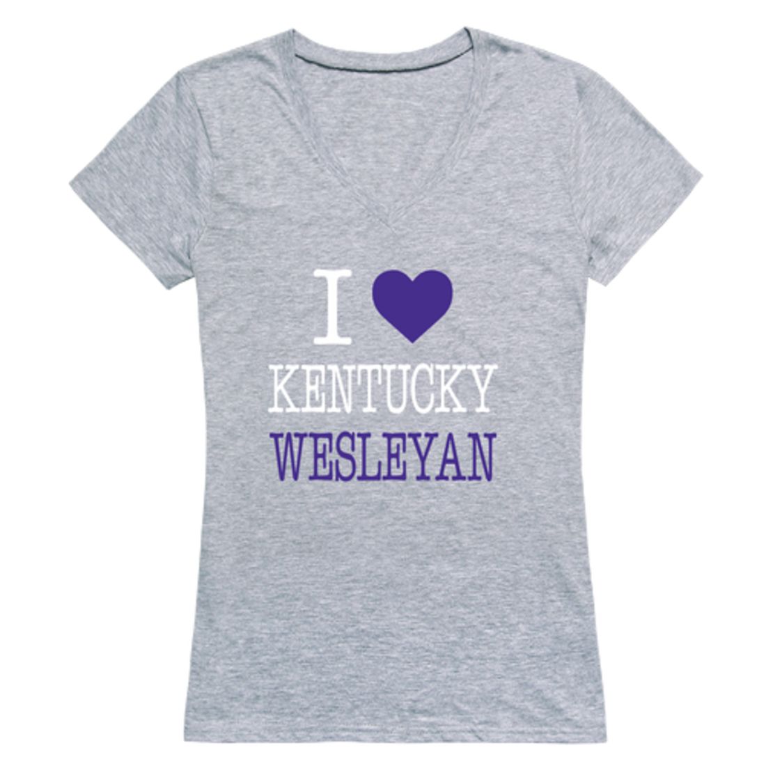 I Love Kentucky Wesleyan College Panthers Womens T-Shirt Tee