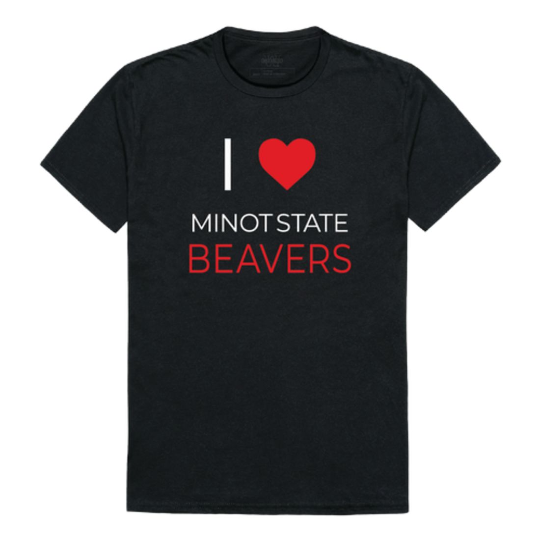 I Love Minot State University Beavers T-Shirt Tee