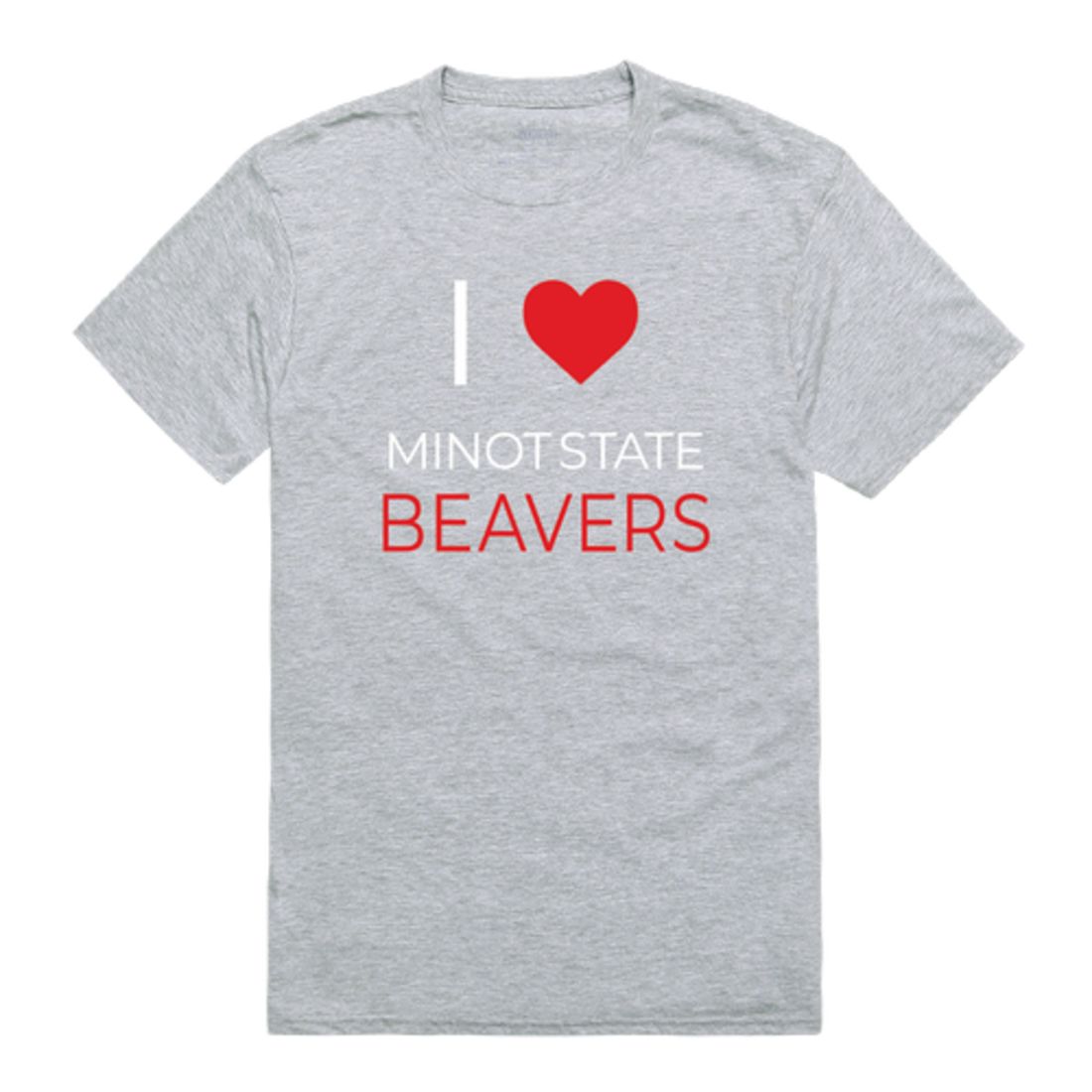 I Love Minot State University Beavers T-Shirt Tee