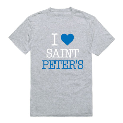 I Love Saint Peter's University Peacocks T-Shirt Tee
