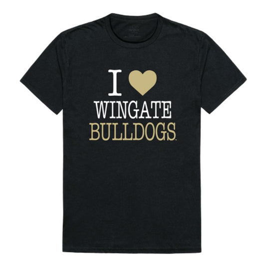 I Love Wingate University Bulldogs T-Shirt Tee