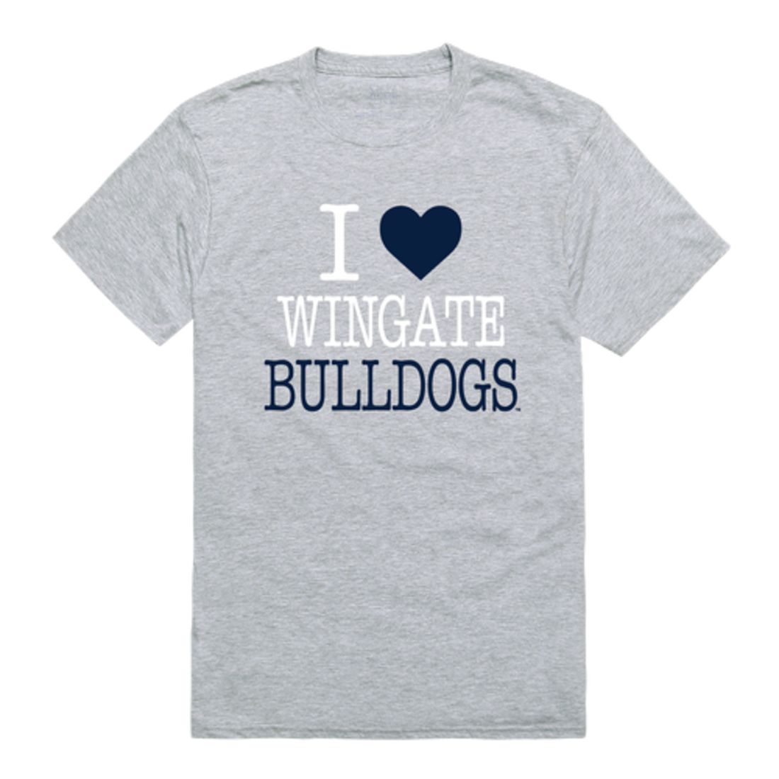 I Love Wingate University Bulldogs T-Shirt Tee