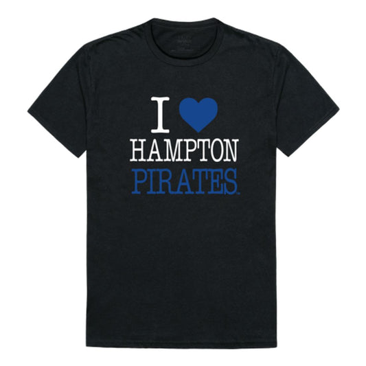 I Love Hampton University Pirates T-Shirt Tee