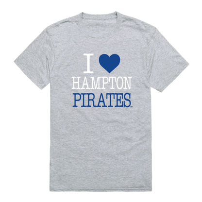 I Love Hampton University Pirates T-Shirt Tee