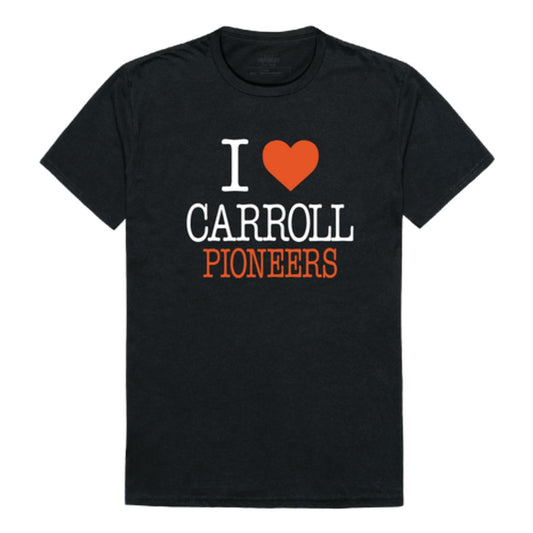 I Love Carroll University Pioneers T-Shirt Tee