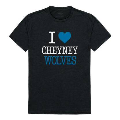 I Love Cheyney University of Pennsylvania Wolves T-Shirt Tee