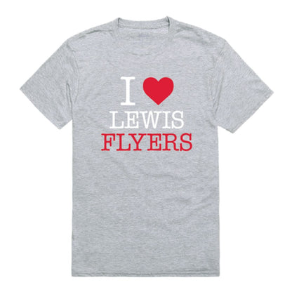 I Love Lewis University Flyers T-Shirt Tee