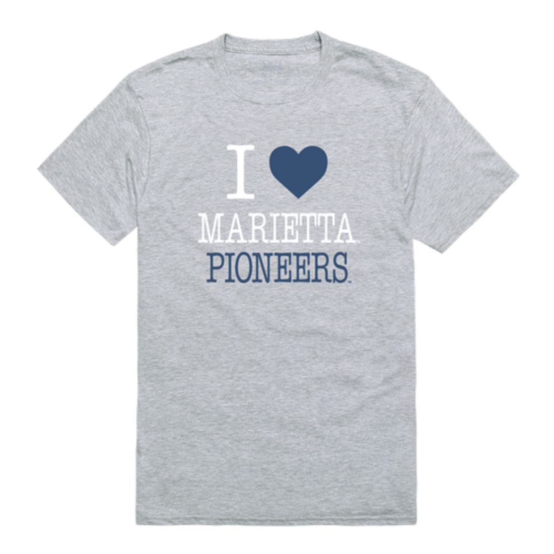 I Love Marietta College Pioneers T-Shirt Tee