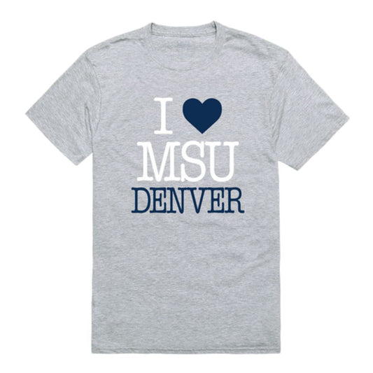 Mouseover Image, I Love Metropolitan State University of Denver Roadrunners T-Shirt Tee