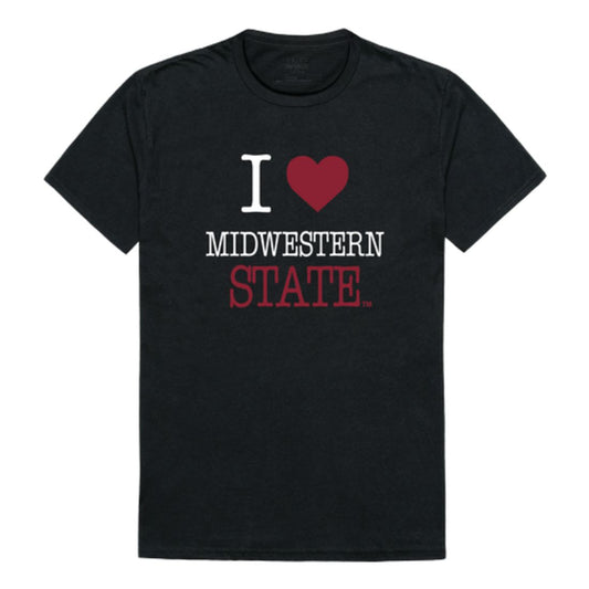 I Love Midwestern State University Mustangs T-Shirt Tee