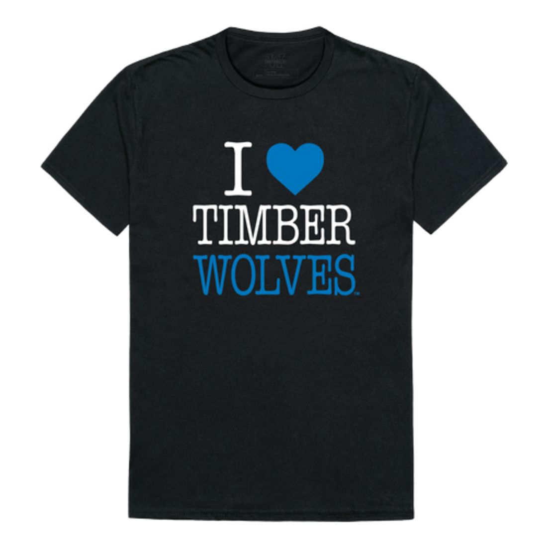 I Love Northwood University Timberwolves T-Shirt Tee